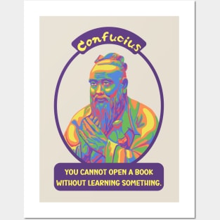 Confucius Portrait and Quote Posters and Art